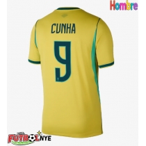 Camiseta Brasil Matheus Cunha #9 Primera Equipación Mundial 2026 manga corta